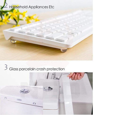 AussieSuperStore Homeware Supplies Silicon Transparent Rubber Kitchen Cabinet Door Pad Cushion Silicon Transparent Rubber Kitchen Cabinet Door Self-Adhesive Cushion CBBUMPERGRAIN